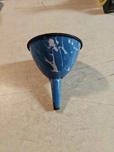 Antique blue swirl graniteware - swirl,