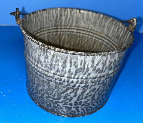 Graniteware gray enamel agate - graniteware,